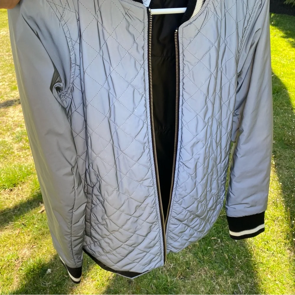 Athleta Reflective Reversible Bomber Jacket - Picture 10 of 11